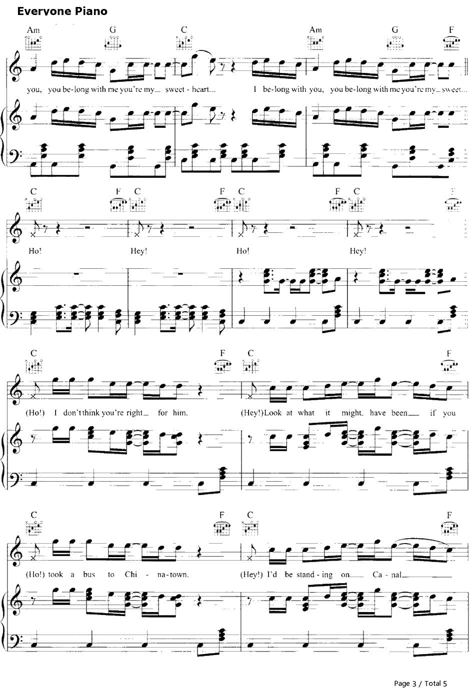 Ho Hey钢琴谱-TheLumineers3