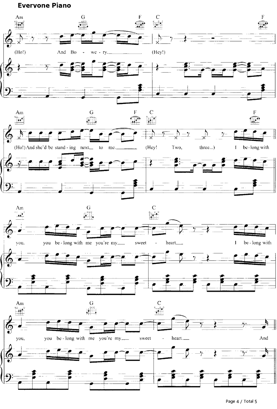 Ho Hey钢琴谱-TheLumineers4