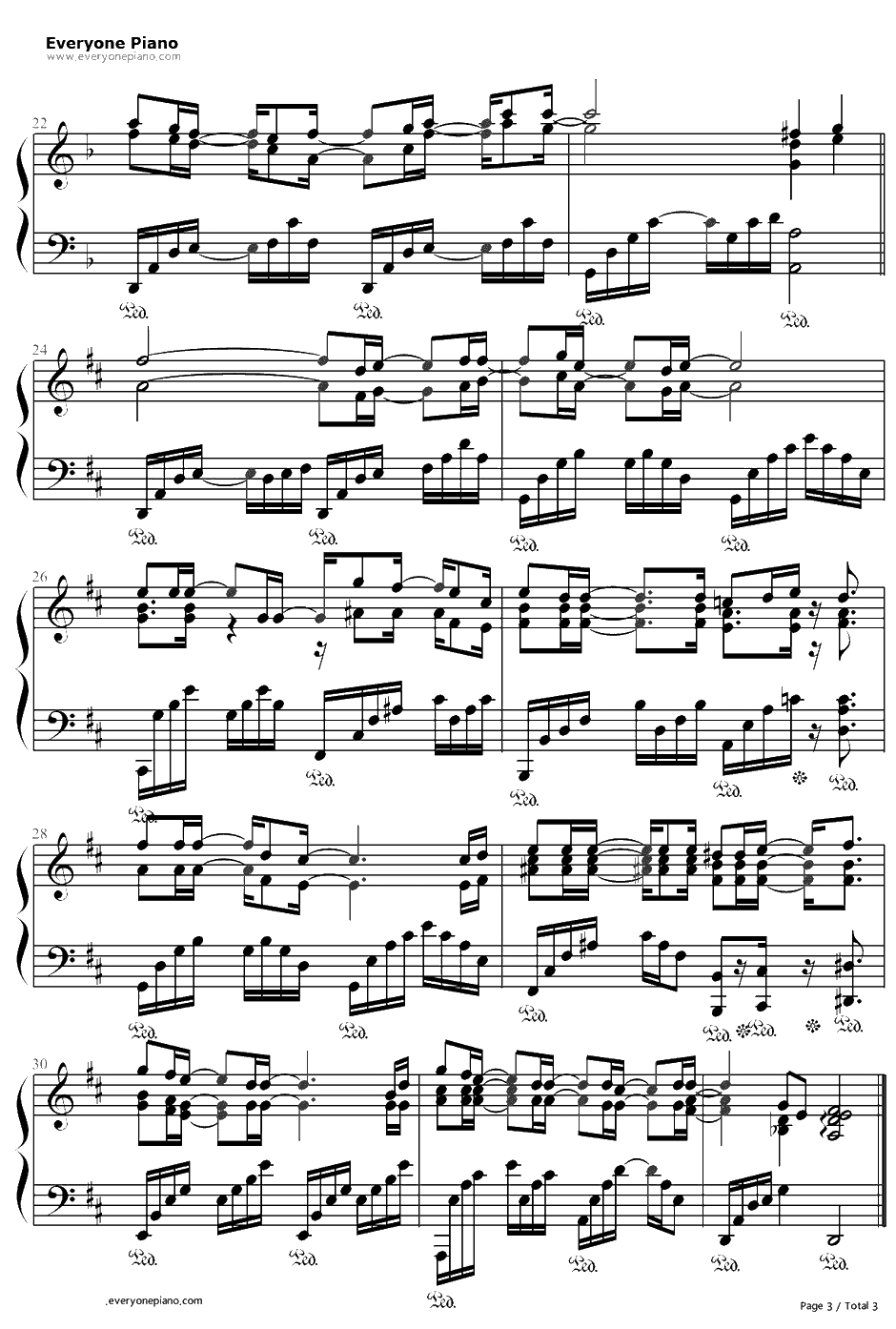 呼吸钢琴谱-CHEN&张力尹3