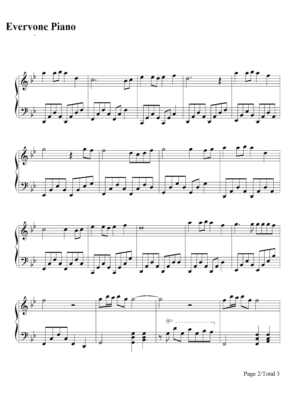 While Your Lips Are Still Red钢琴谱-Nightwish-Lieksa主题曲2