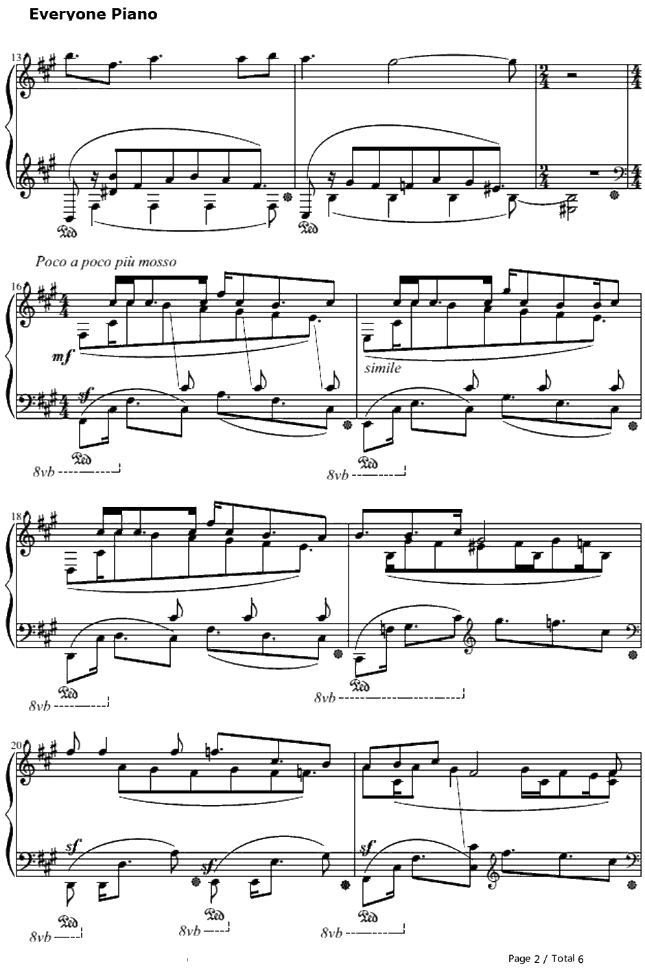 楽园の扉钢琴谱-青叶林檎-EuphoriaOP2