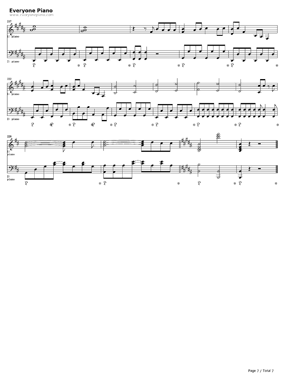 さよならメモリーズ钢琴谱-Supercell7