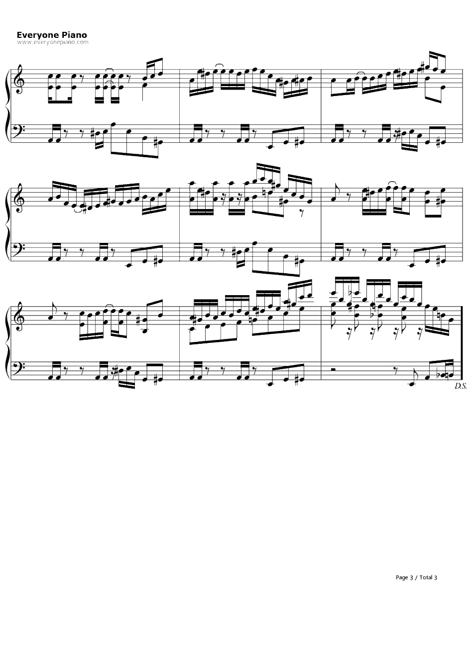 広有射怪鳥事　〜TillWhen?钢琴谱-东方Project-东方妖妖梦～PerfectCherryBlossom.BGM3