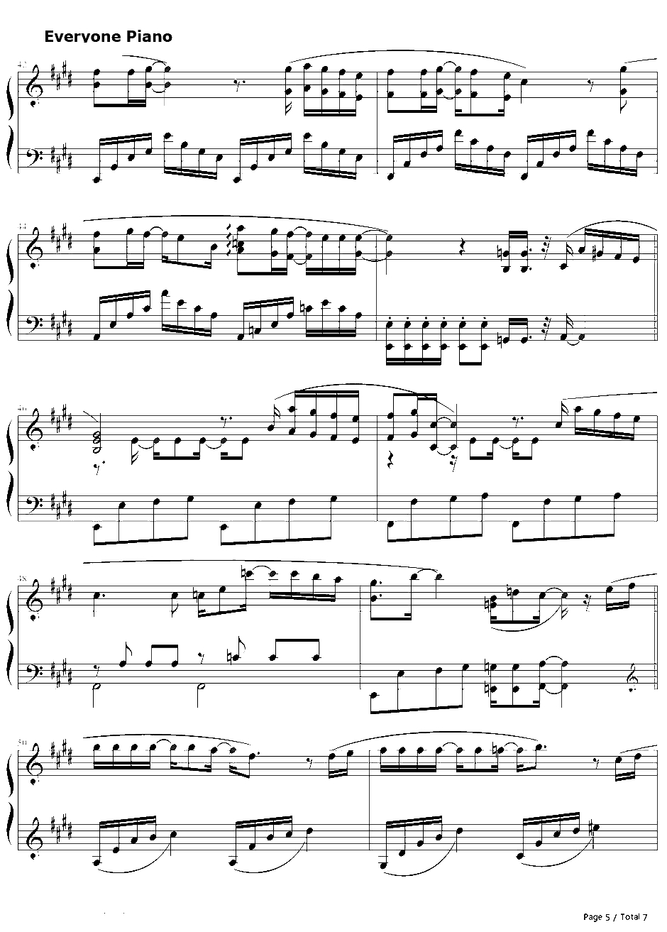 话说钢琴谱-李弘基（FT-Island）-继承者们OST15