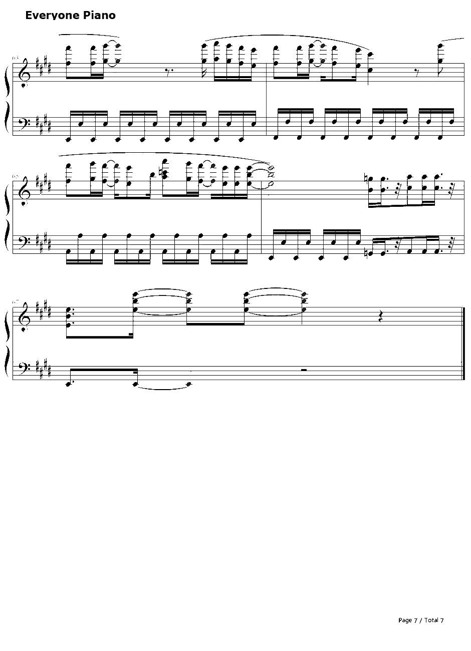 话说钢琴谱-李弘基（FT-Island）-继承者们OST17