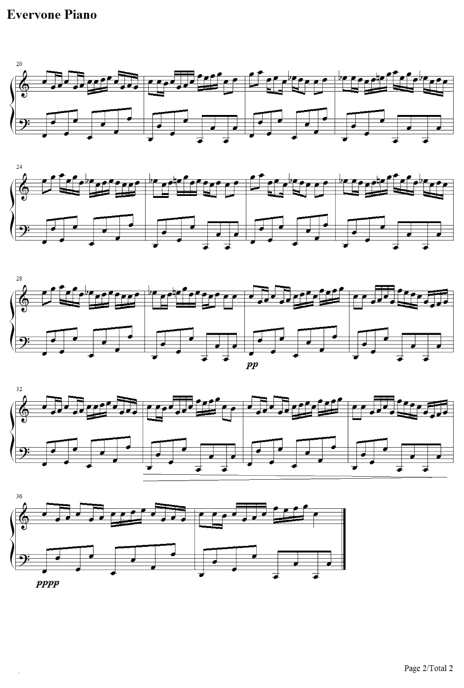 Nyanyanyanyanyanyanya!钢琴谱-初音ミク2