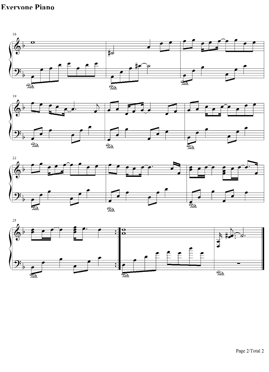 The Biggest Dreamer钢琴谱-和田光司-数码兽驯兽师之王OP2