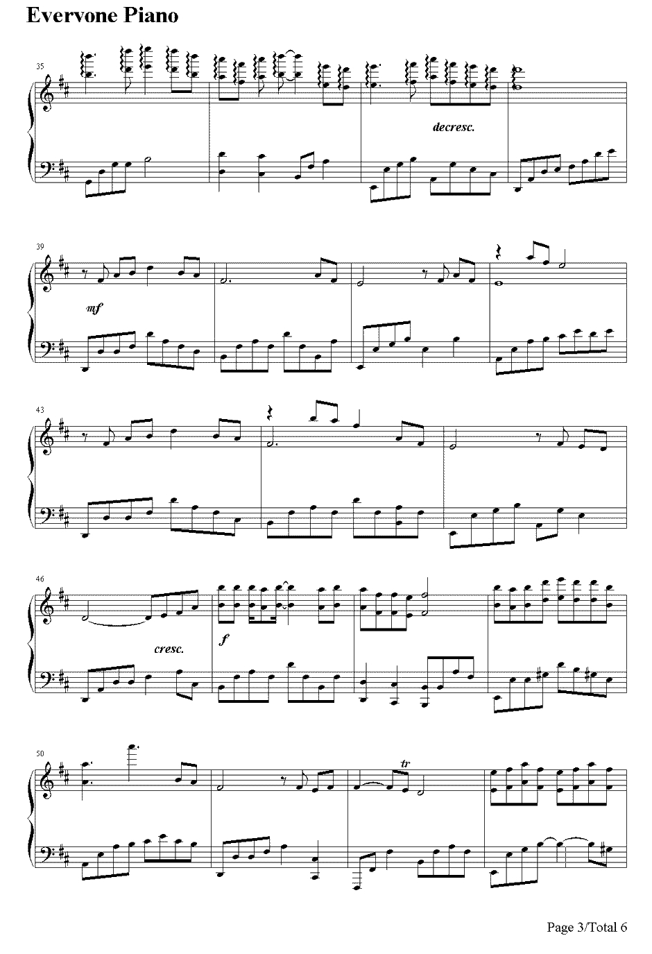 有谁共鸣钢琴谱-张国荣3