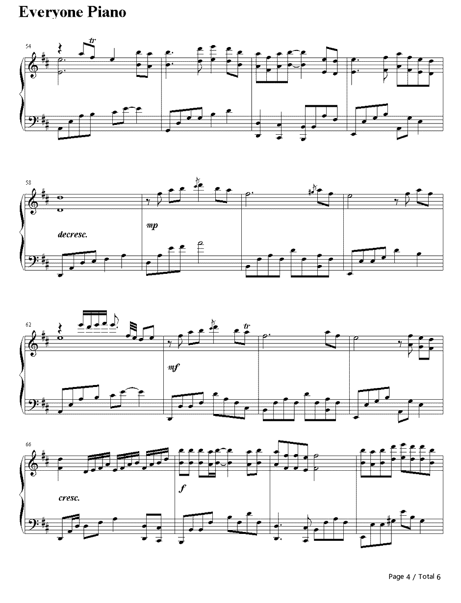 有谁共鸣钢琴谱-张国荣4