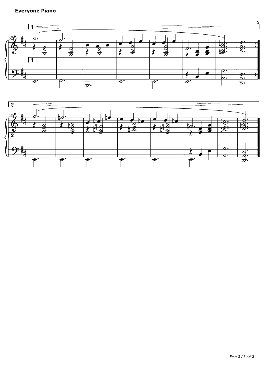 Gymnopédie No.1钢琴谱-ErikSatie2