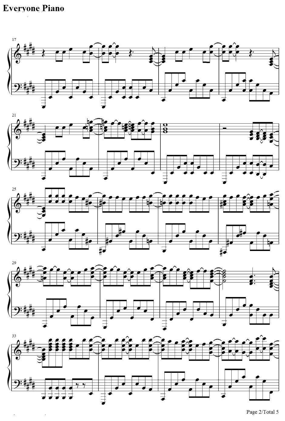 ふでペン〜ボールペン〜钢琴谱-放课后ティータイム放学后TEATIME-轻音少女插曲2