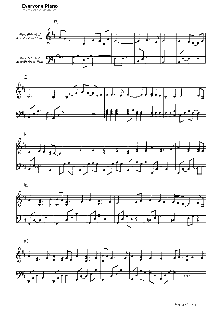 Open Arms钢琴谱-Journey3