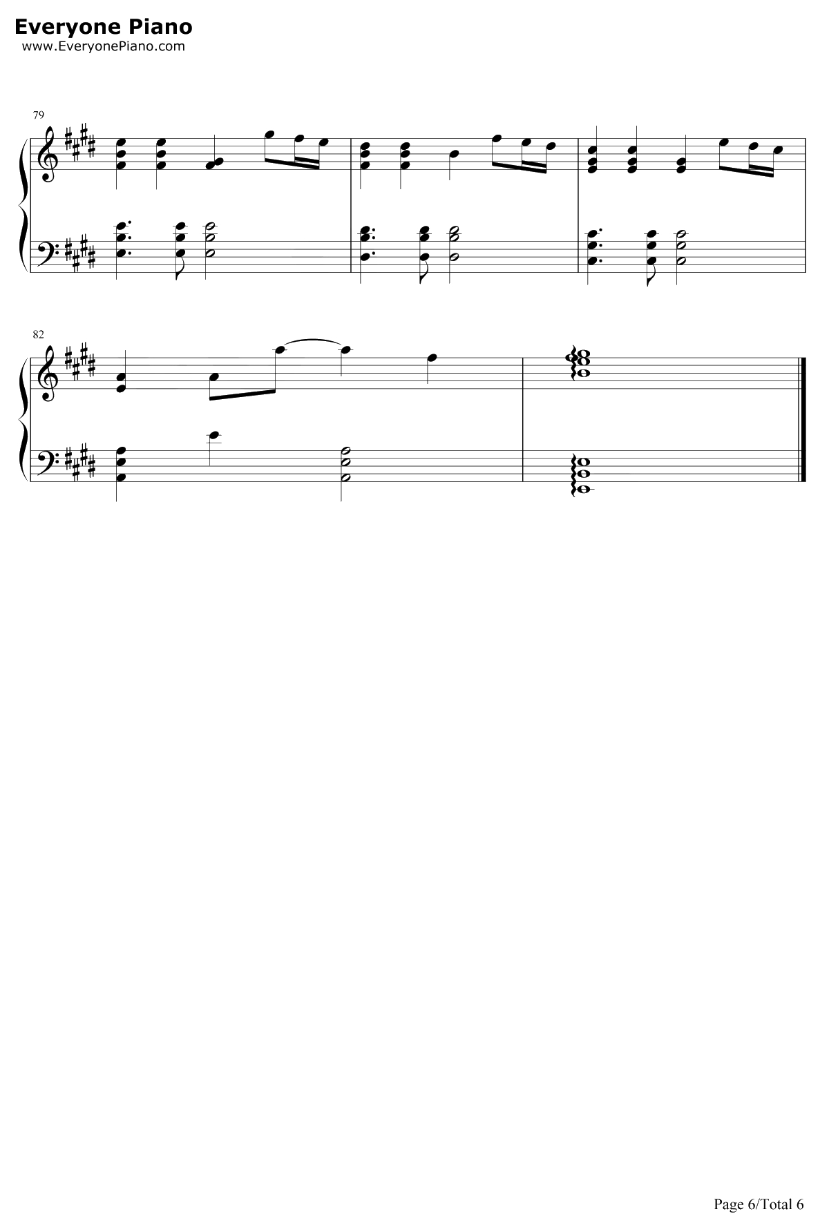 レクイエム钢琴谱-柊奈绪-黄昏乙女×失忆幽灵OST6