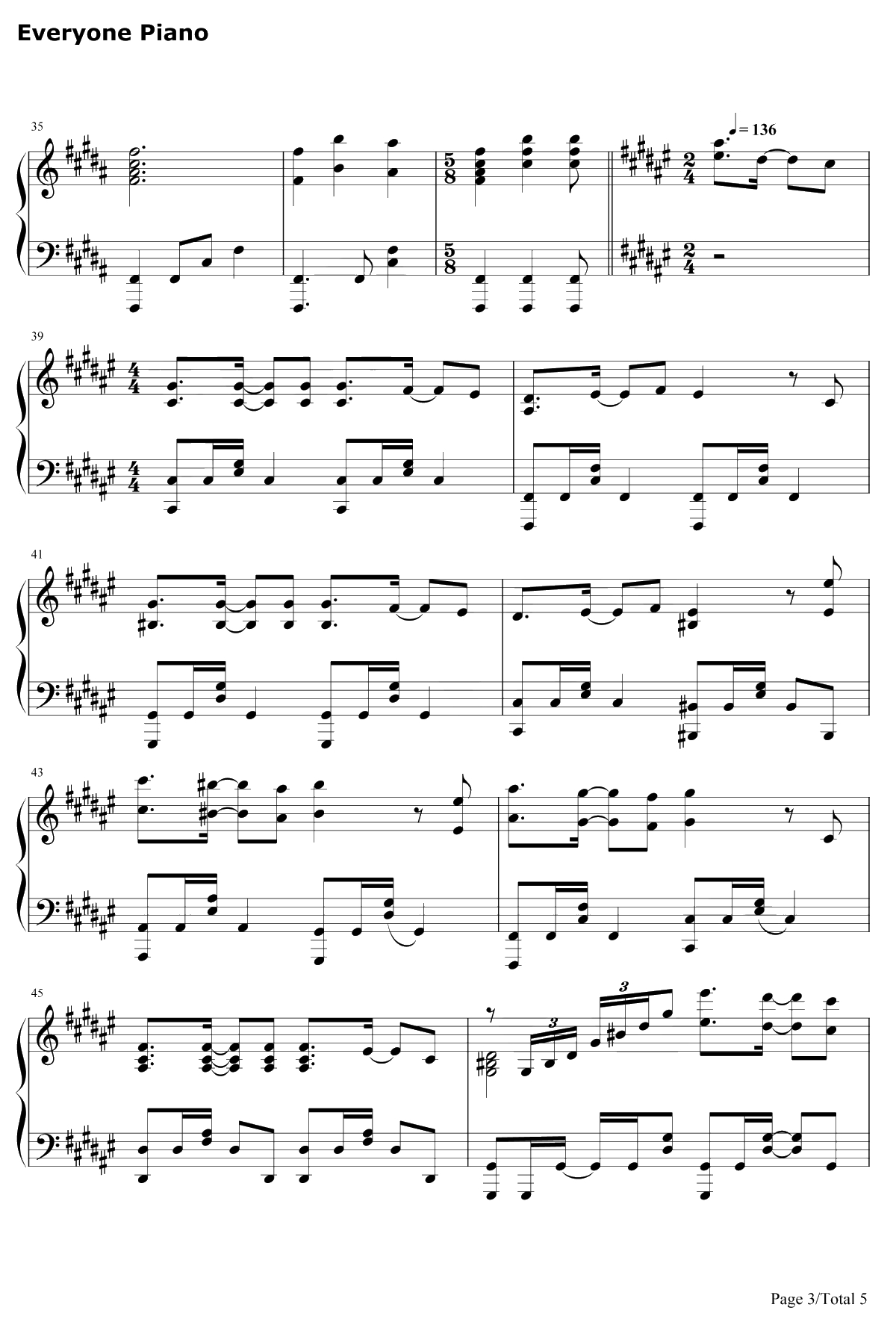 星のダイアローグ钢琴谱-Starlight九九组3