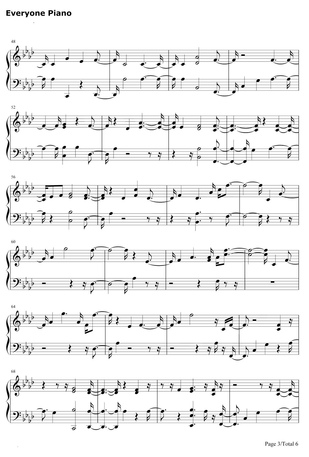 Woman Like Me钢琴谱-Little Mix / Nicki Minaj3