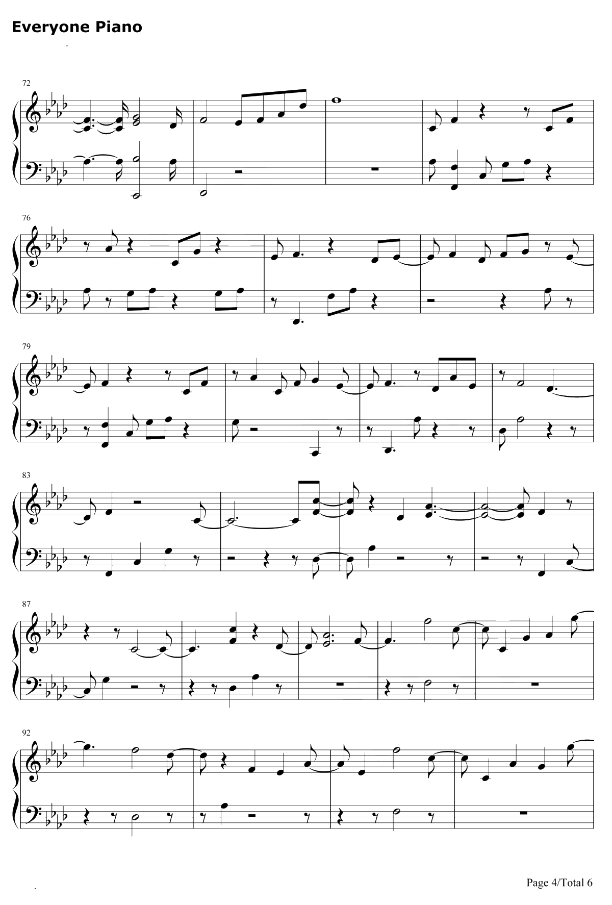 Woman Like Me钢琴谱-Little Mix / Nicki Minaj4