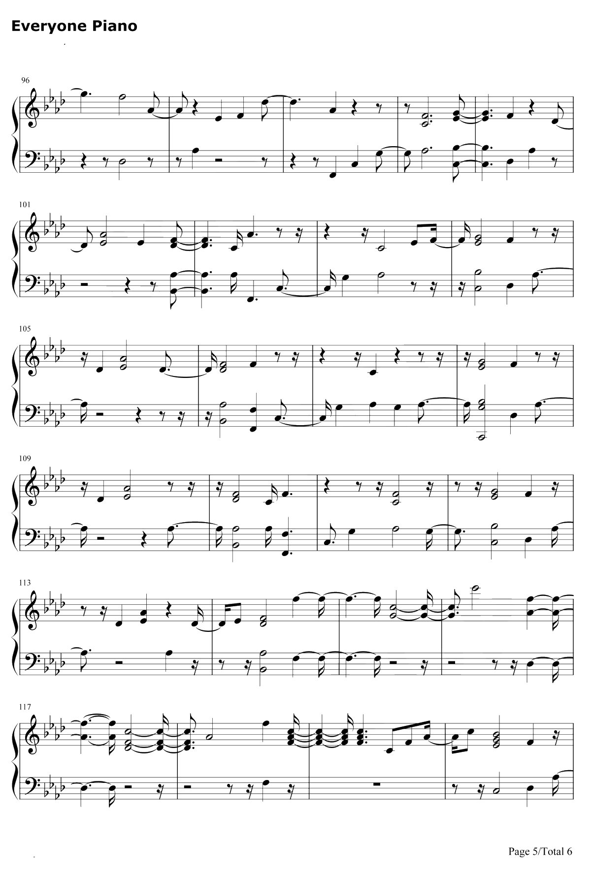 Woman Like Me钢琴谱-Little Mix / Nicki Minaj5