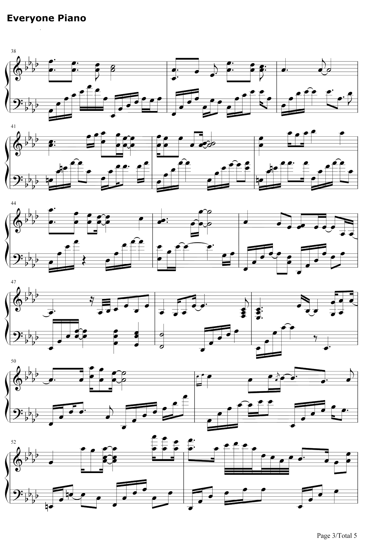 Hold On a Little Longer钢琴谱-Xeuphoria3