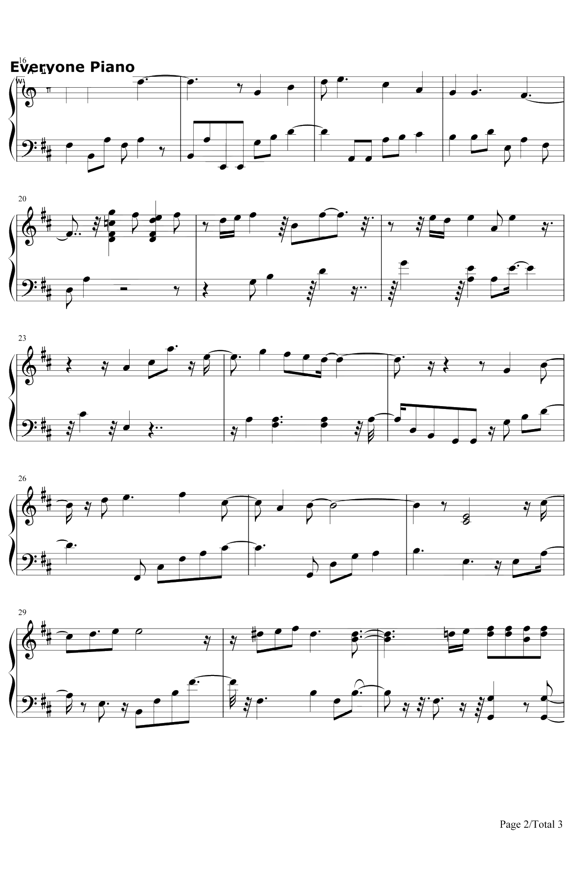 棋逢对手 钢琴谱-恋与制作人2