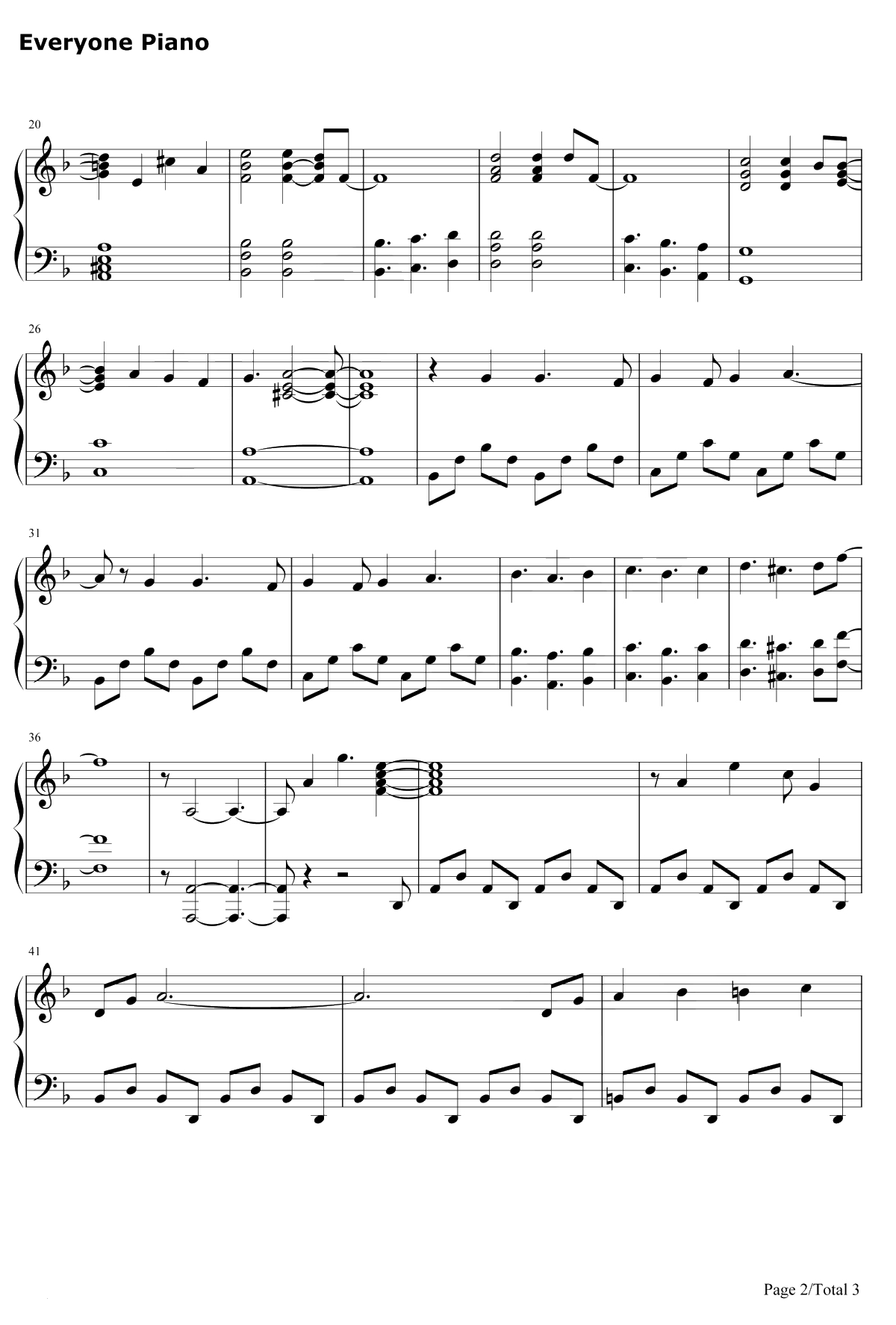 Fighting Gold钢琴谱-Coda-JOJO的奇妙冒险黄金之风OP2