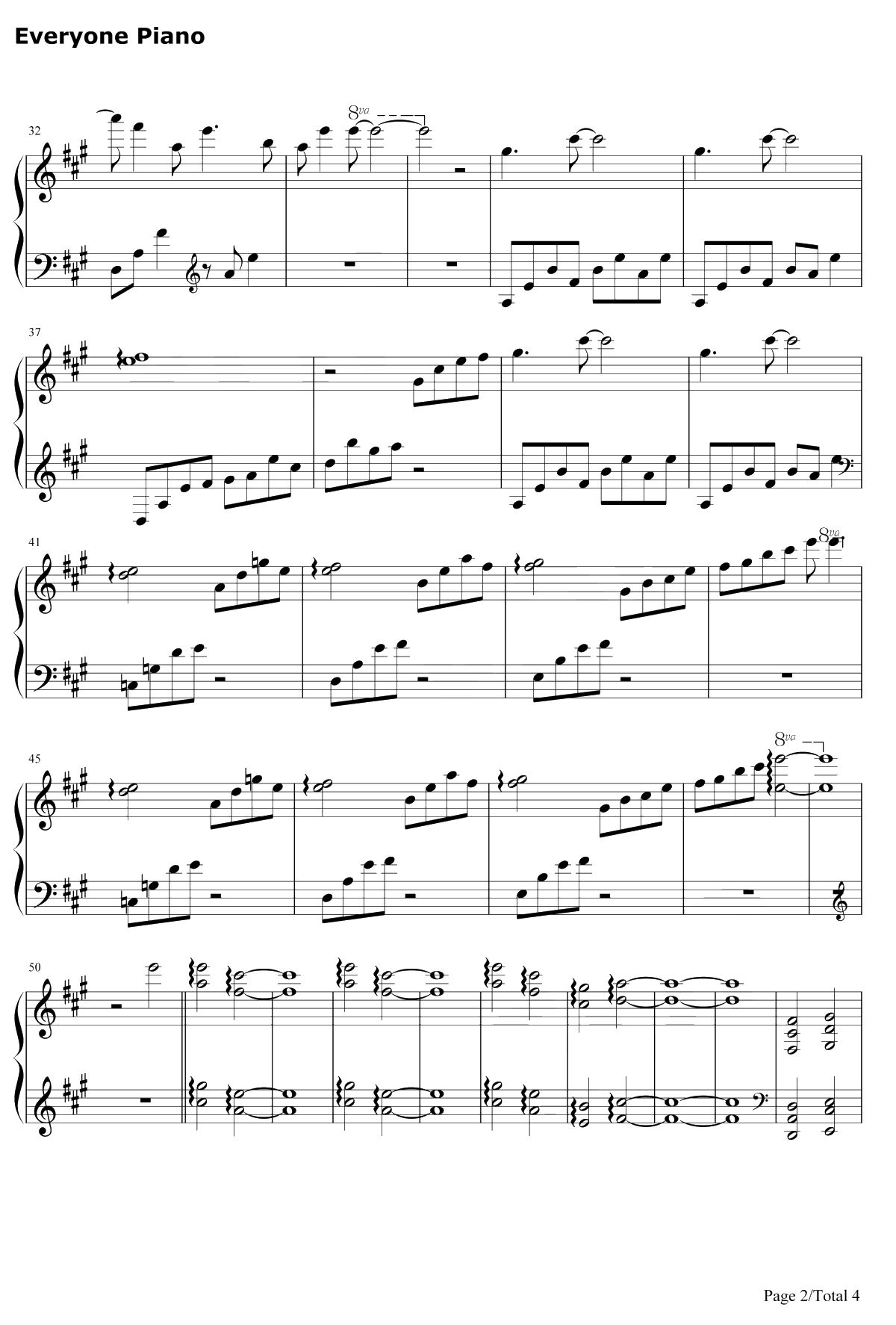 七彩 钢琴谱-林海2