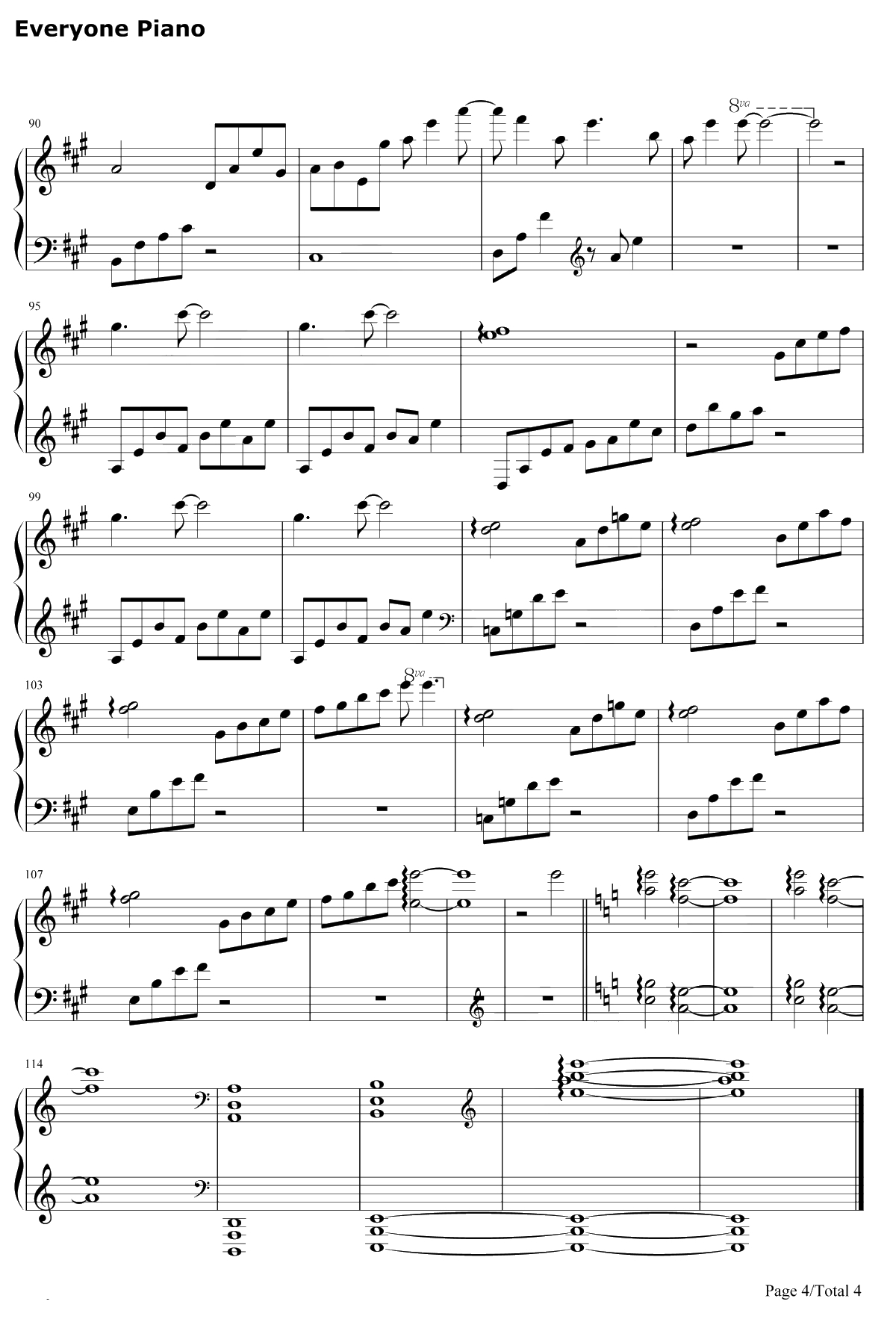 七彩 钢琴谱-林海4