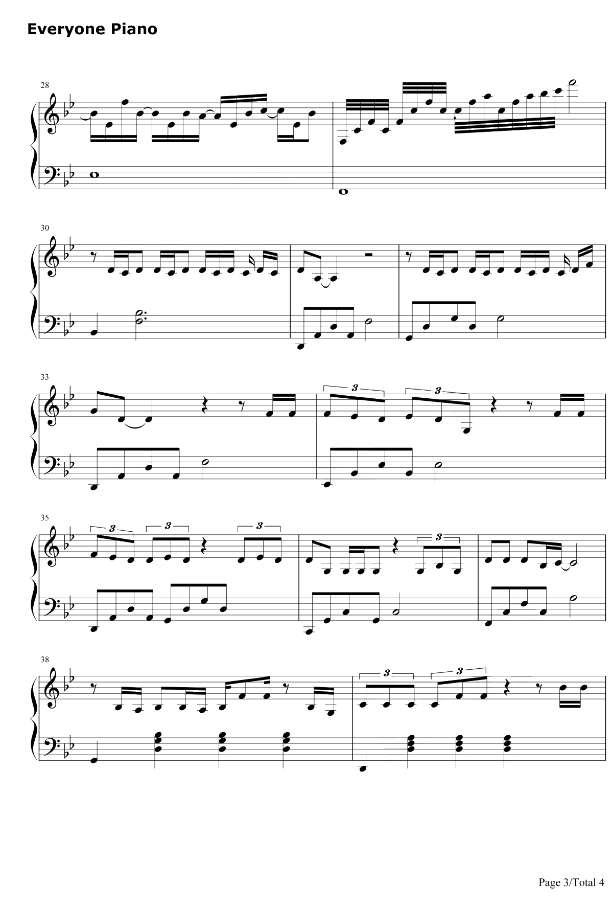 那时候钢琴谱-方艺谚3