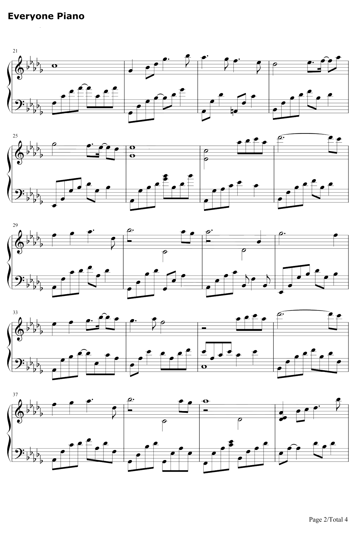 Pastel Reflections钢琴谱-Kevin Kern-浮光掠影2