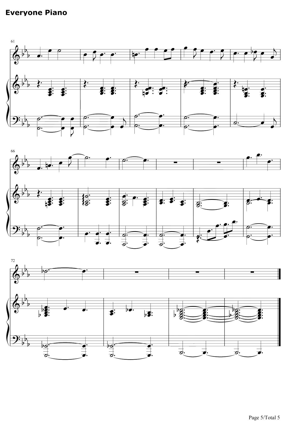 Love Like You钢琴谱-Rebecca Sugar-史帝芬宇宙ED5