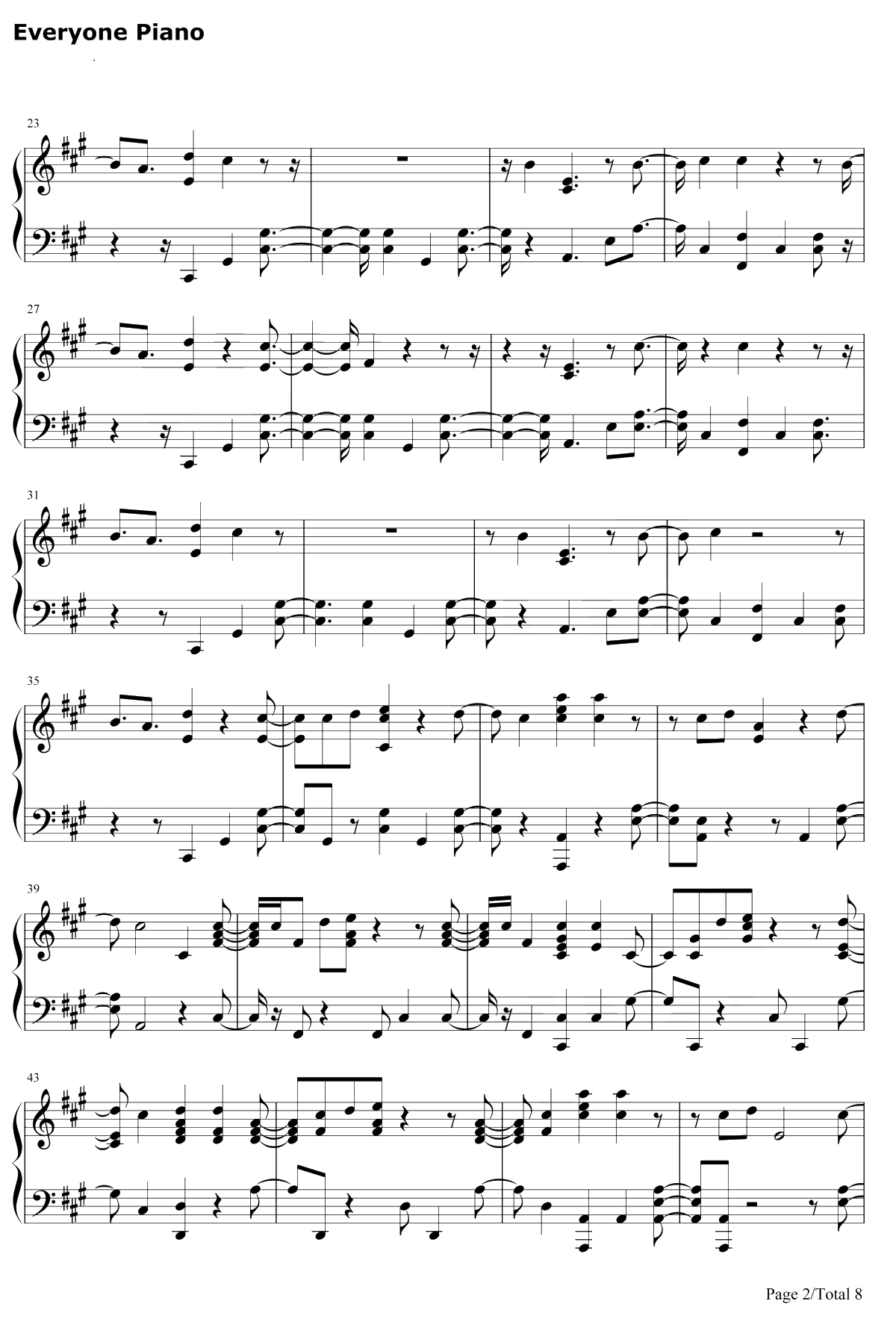 I'm Still Here钢琴谱-Sia2