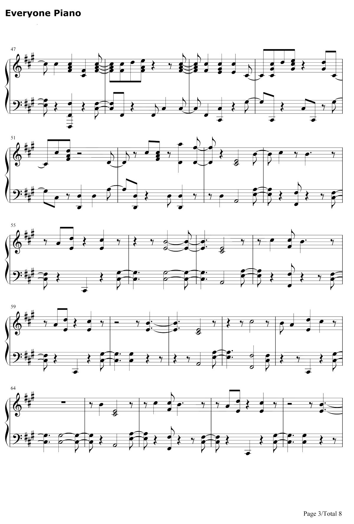 I'm Still Here钢琴谱-Sia3