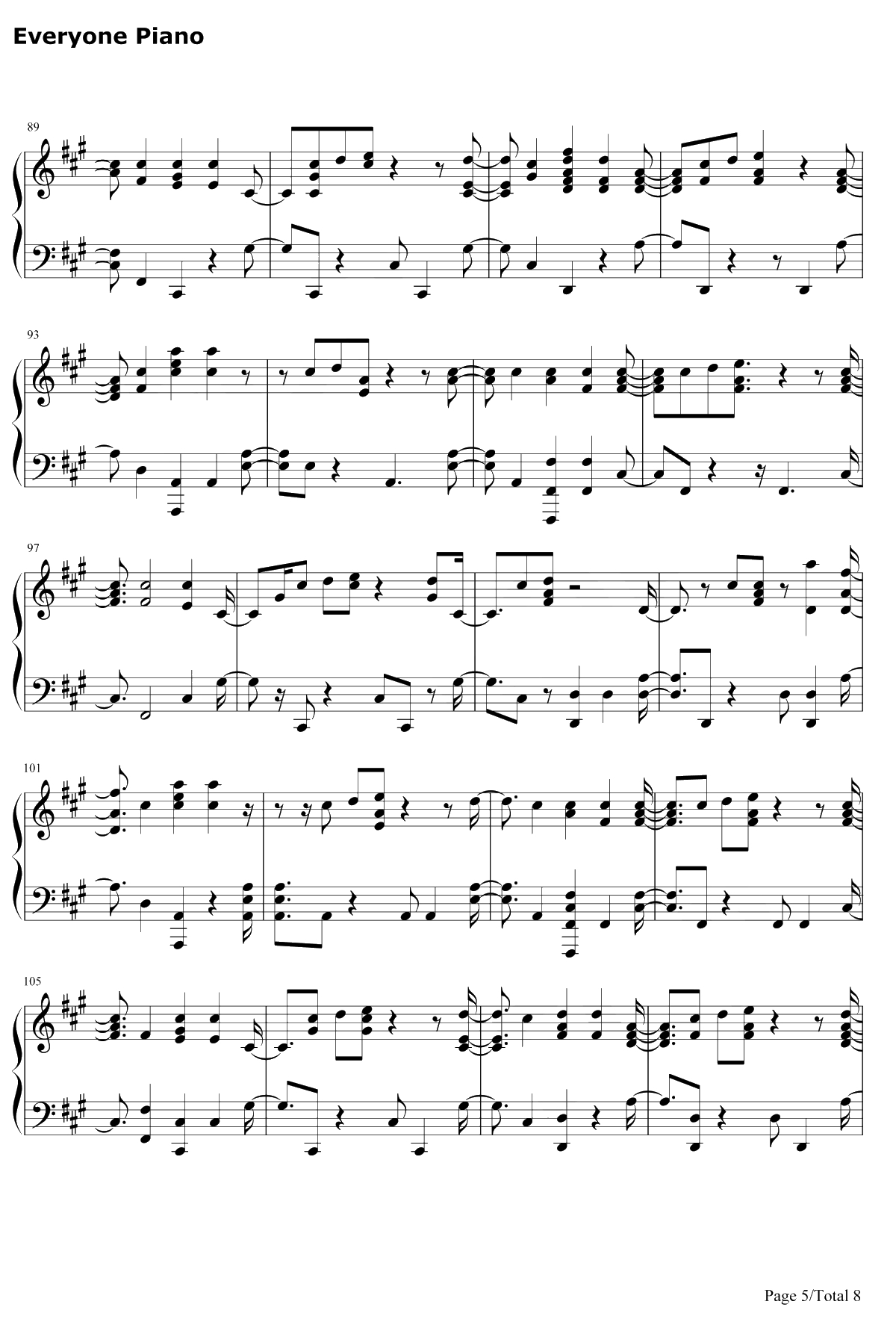 I'm Still Here钢琴谱-Sia5