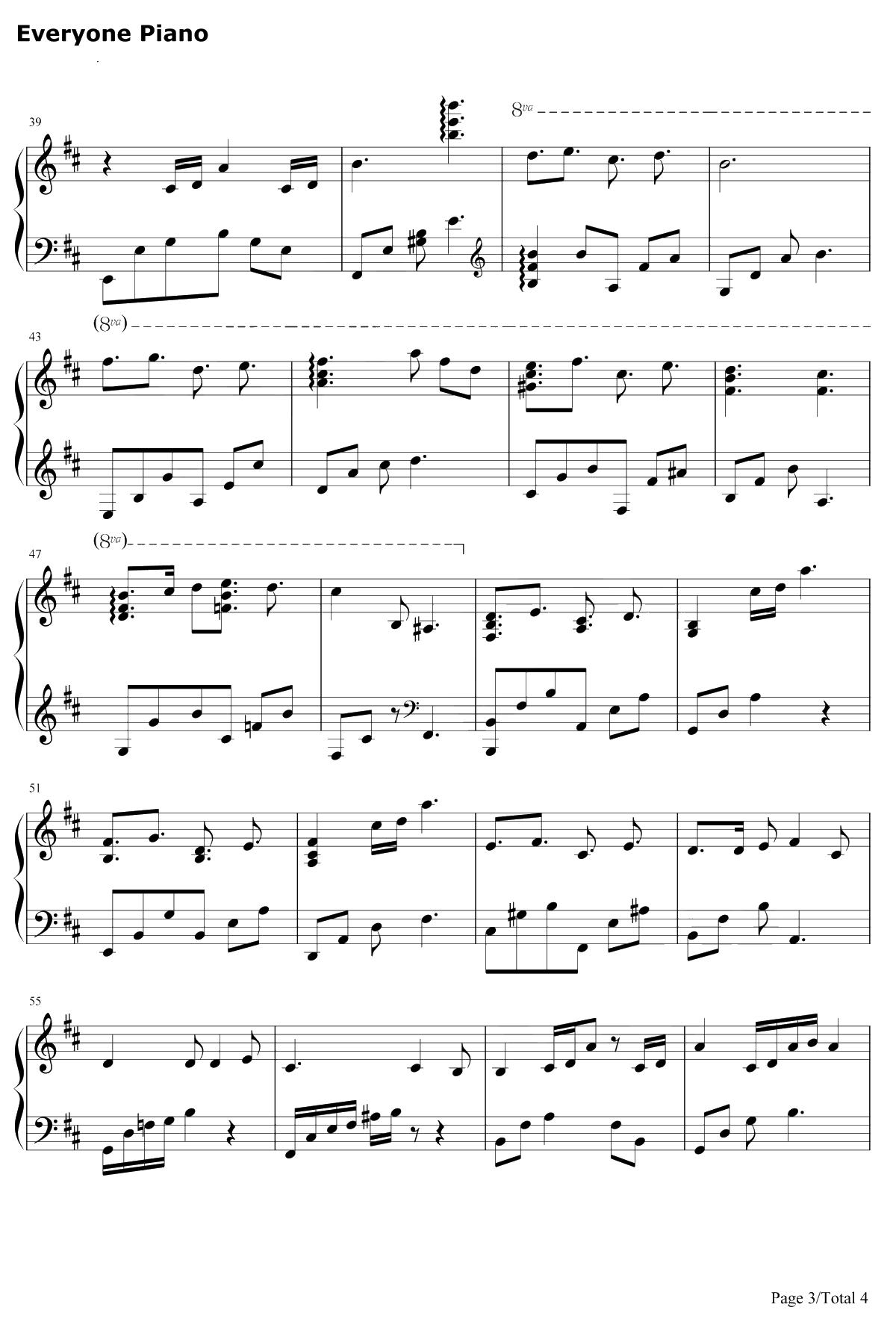 曖昧ナ希望氷雨钢琴谱-冈部启一-尼尔机械纪元OST3