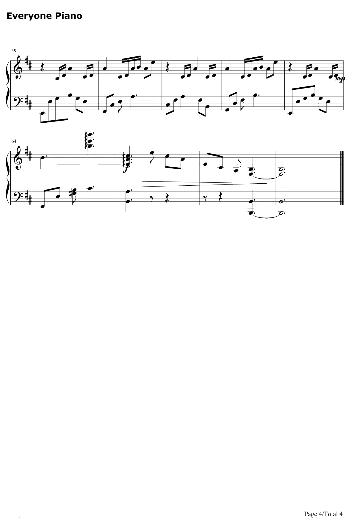 曖昧ナ希望氷雨钢琴谱-冈部启一-尼尔机械纪元OST4