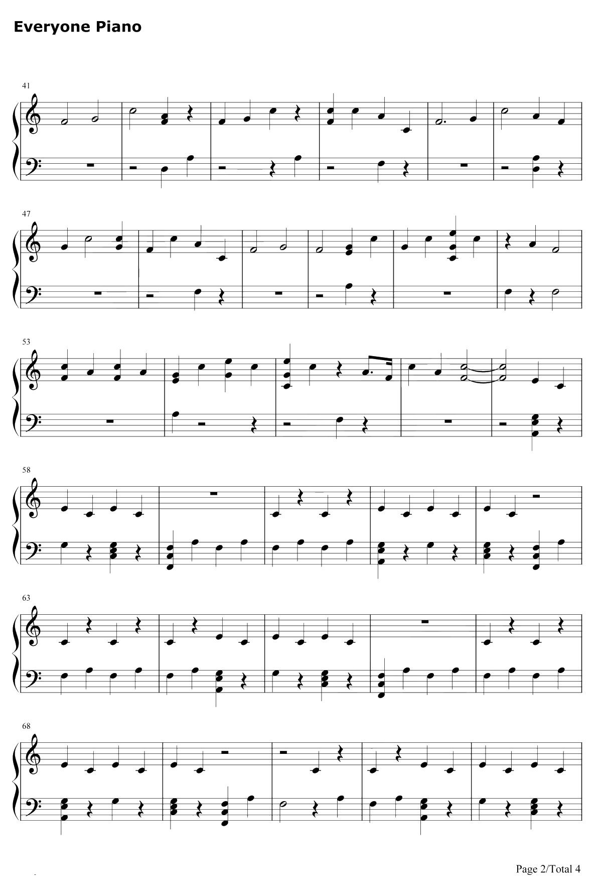 Hostage钢琴谱-Billie Eilish2