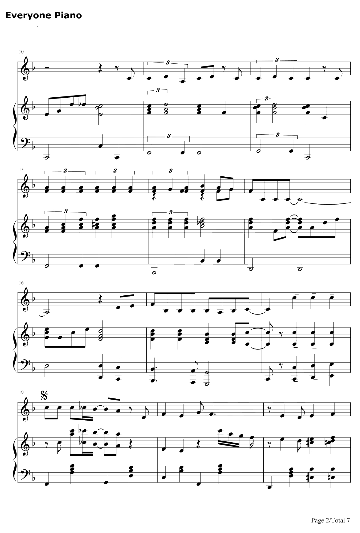 Thank You For The Music钢琴谱-ABBA2