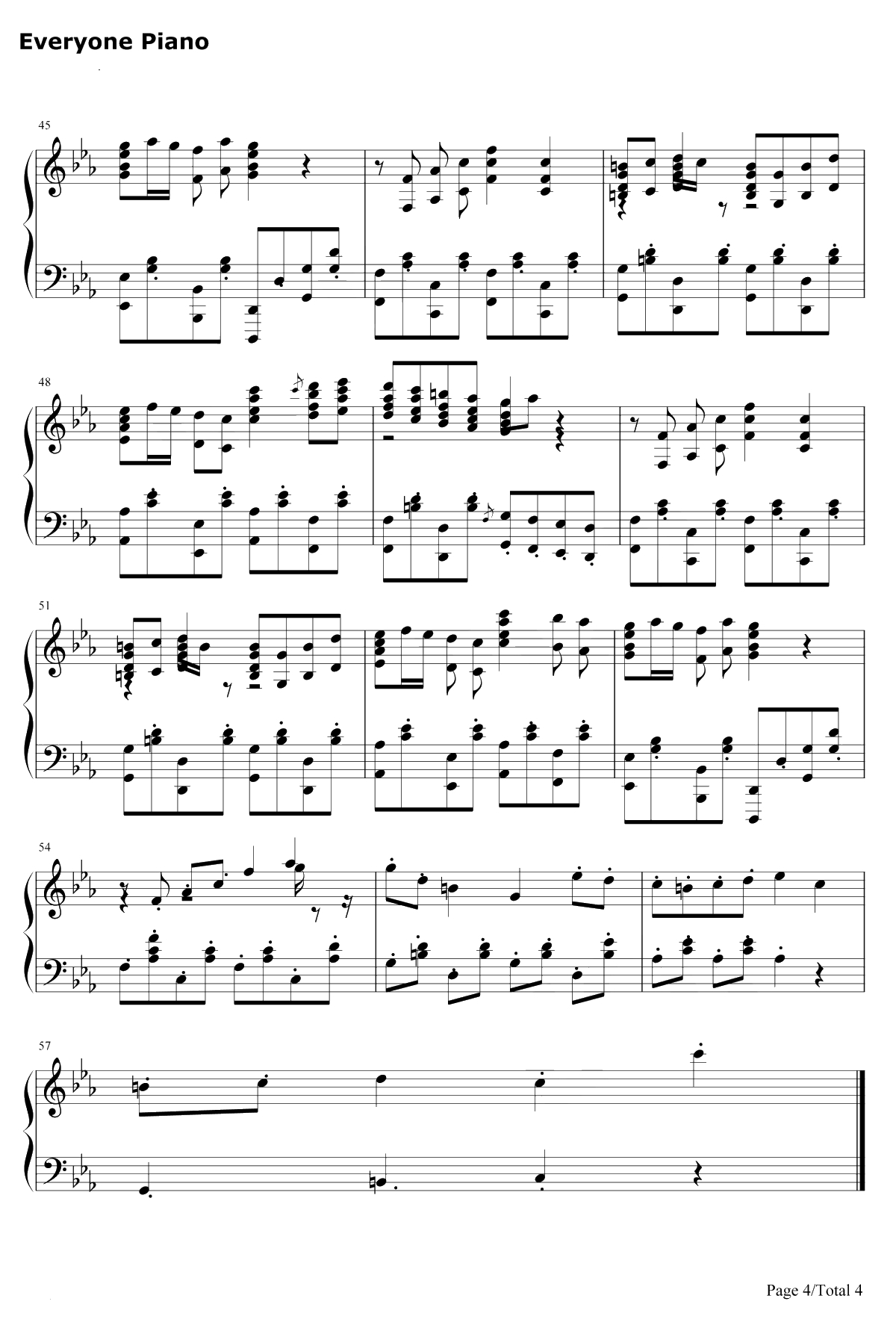 Nyeh Heh Heh钢琴谱-Toby Fox4