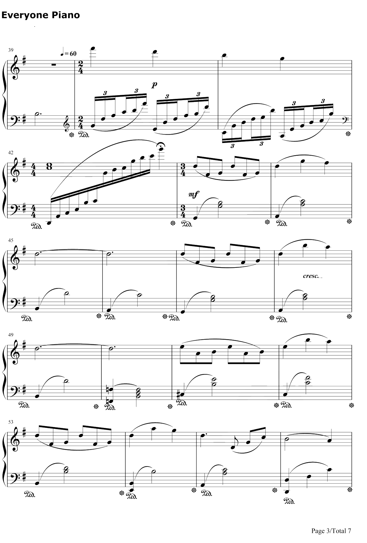 水面のワルツ钢琴谱-西村由纪江3