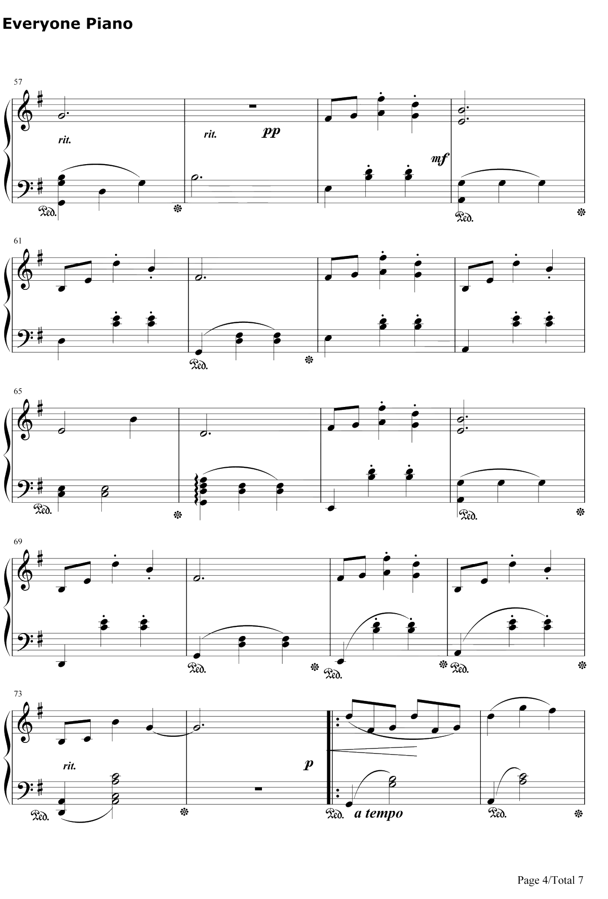 水面のワルツ钢琴谱-西村由纪江4