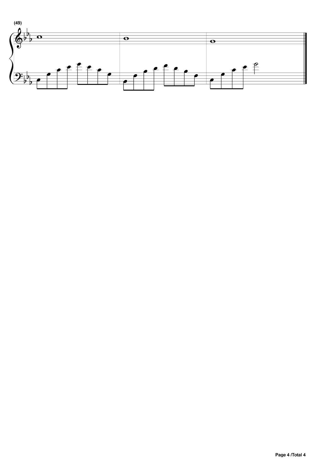 阿果吉曲钢琴谱-海来阿木-彝族民歌4