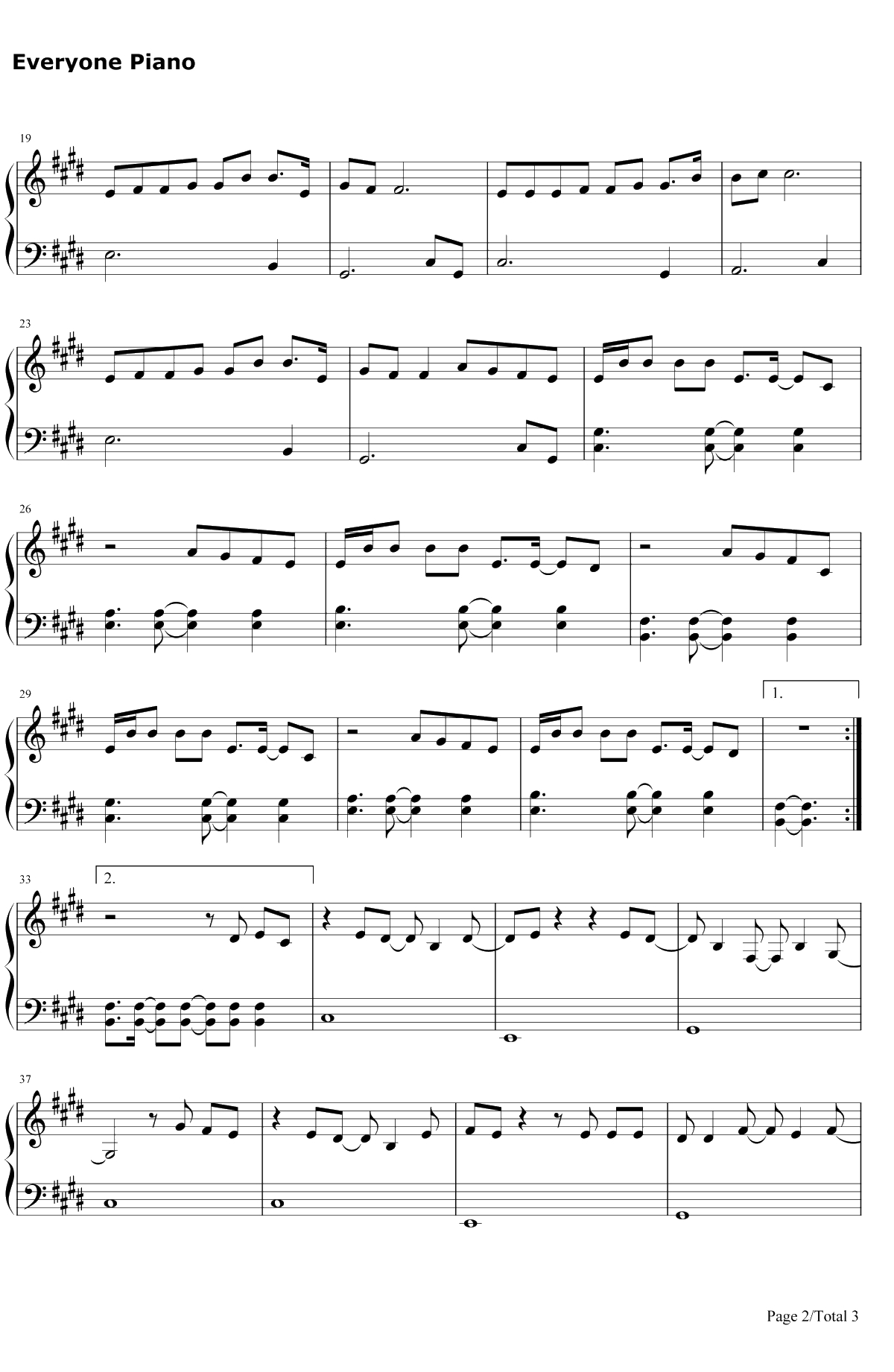 光年之外钢琴谱-G.E.M.邓紫棋-《太空旅客》中文主题曲2