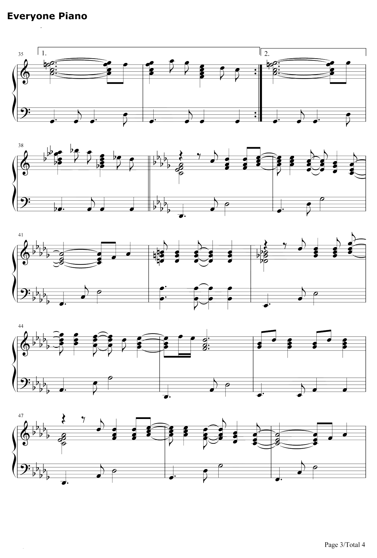 You Are The Sunshine Of My Life钢琴谱-Stevie Wonder3