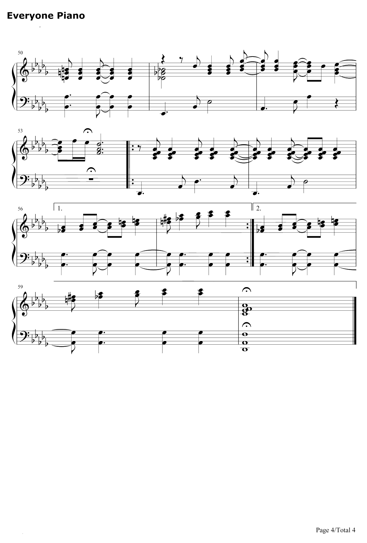 You Are The Sunshine Of My Life钢琴谱-Stevie Wonder4