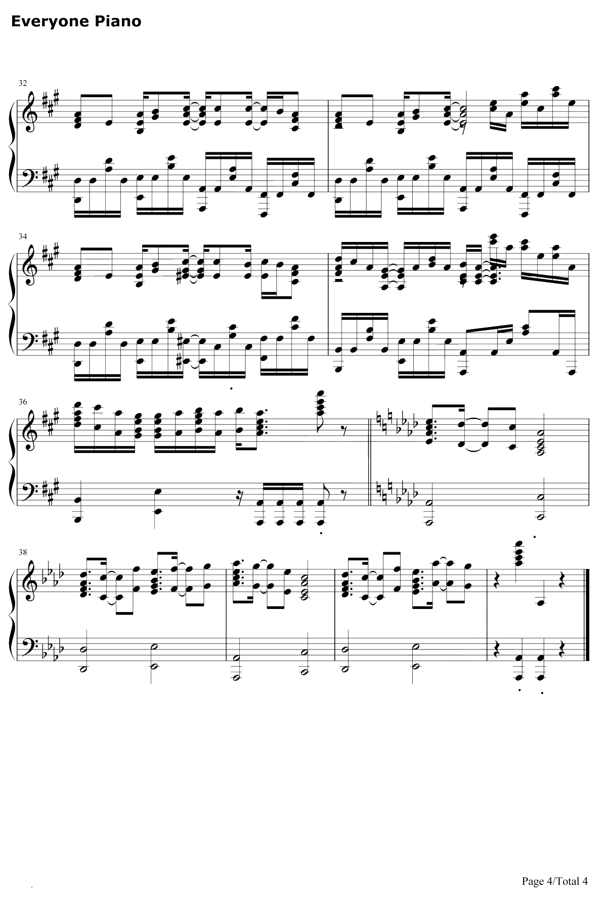 ススメ→トゥモロウ钢琴谱-河田贵央-Lovelive插曲4