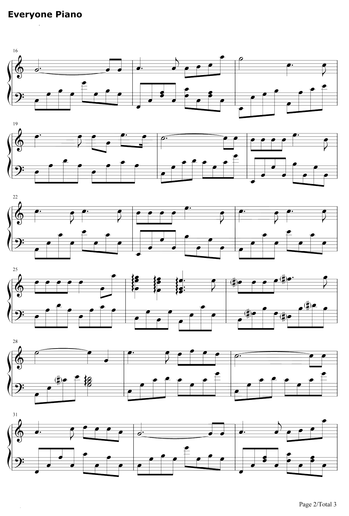 雪花的快乐 钢琴谱-雅尼2