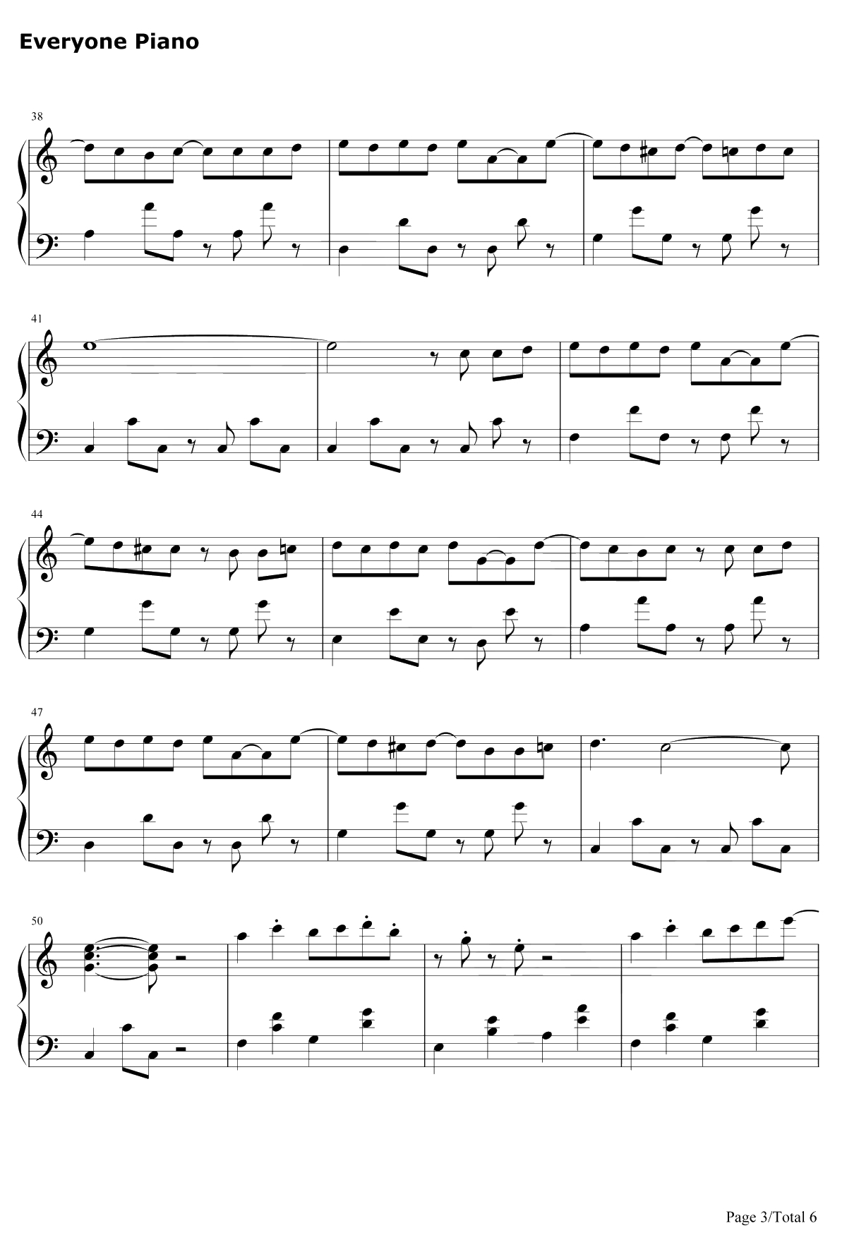 想给你钢琴谱-钟易轩-简易版-十八岁成人纪念单曲3