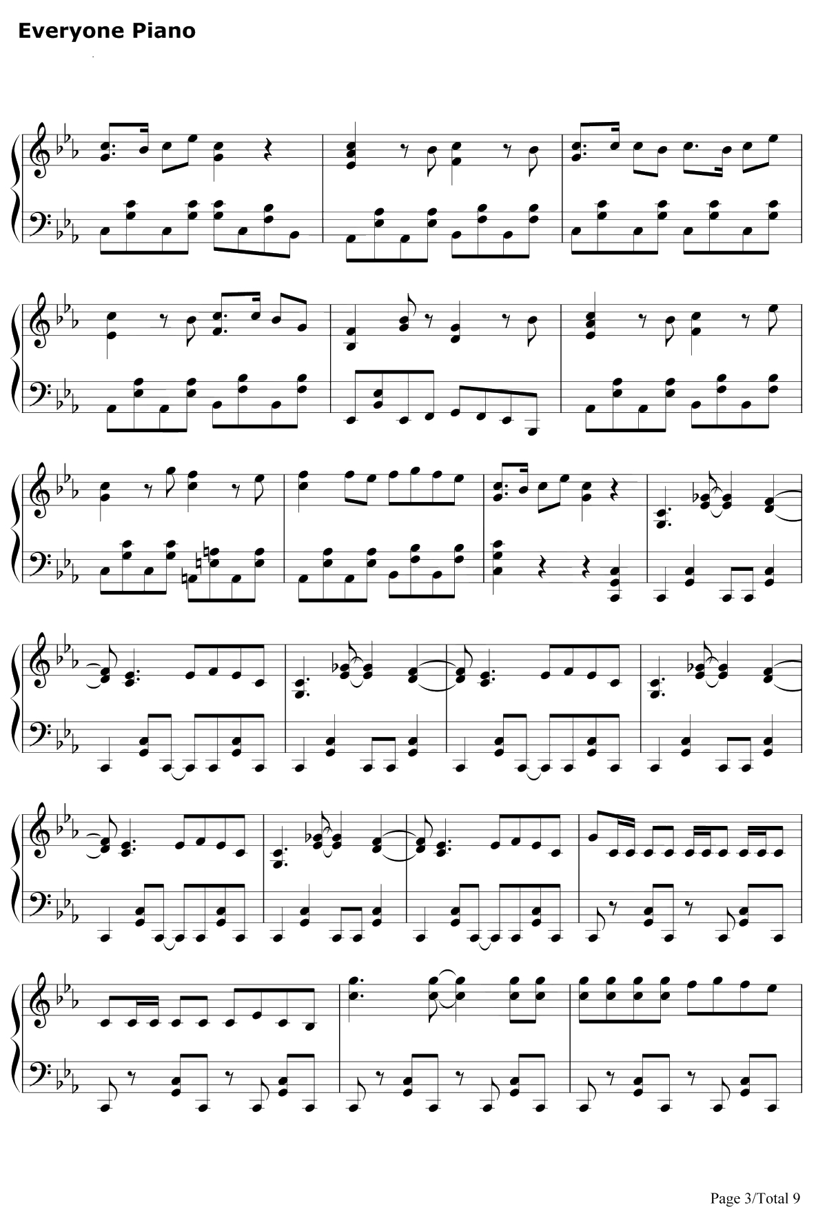 インビジブル钢琴谱-GUMI&镜音リン3