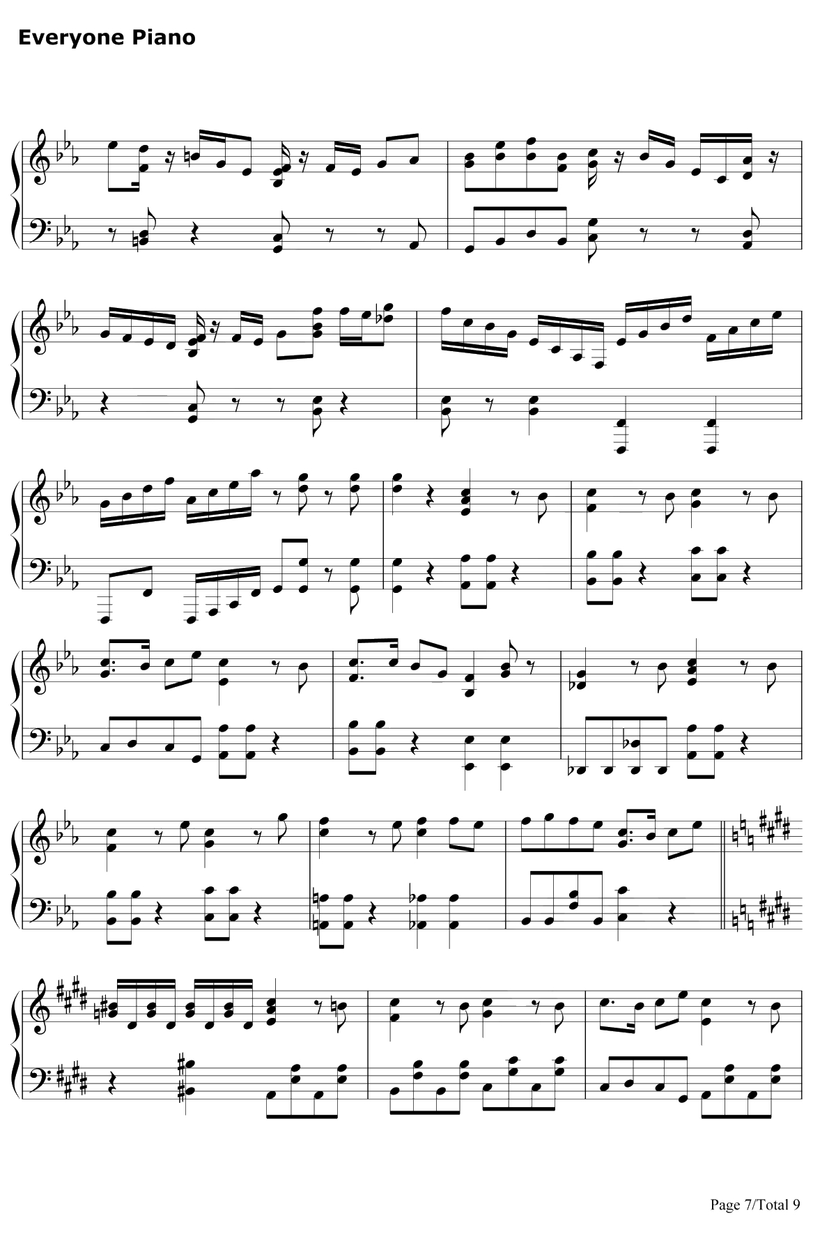 インビジブル钢琴谱-GUMI&镜音リン7