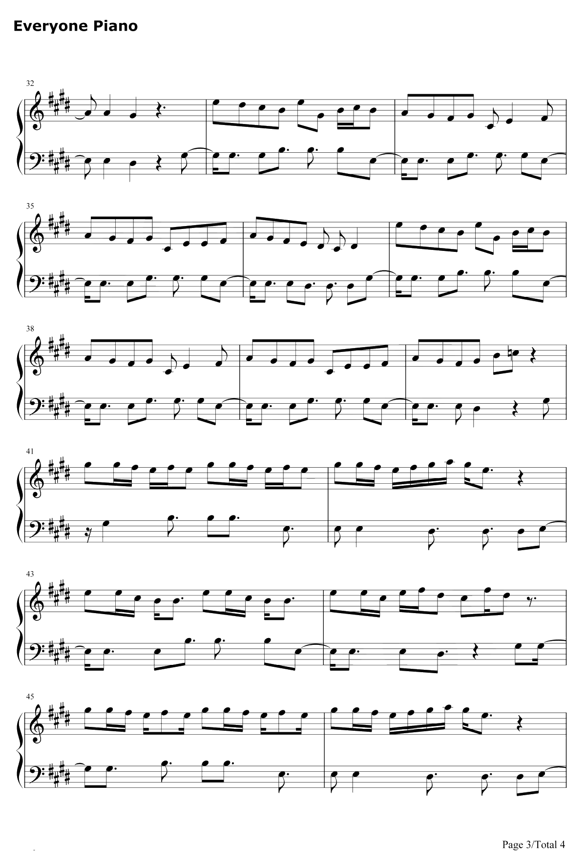 Five Nights at Freddy's钢琴谱-The Living Tombstone3