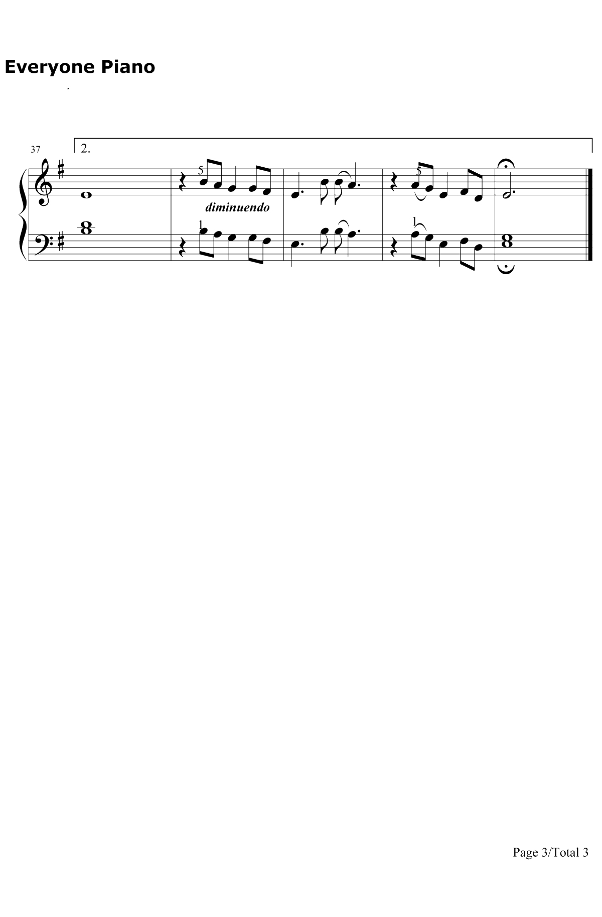 铁血丹心简单版钢琴谱-甄妮-《射雕英雄传》主题曲3